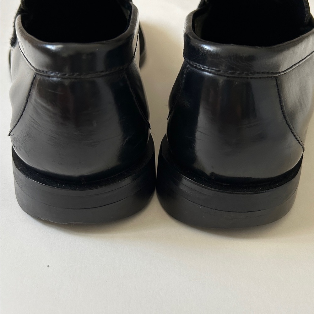 Bass Mens Black Penny Loafers - Picture 3 of 9